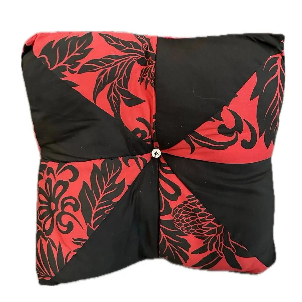 Handmade Hawaiian Inspired Color Block Accent Indoor Throw Star Pillow Decor